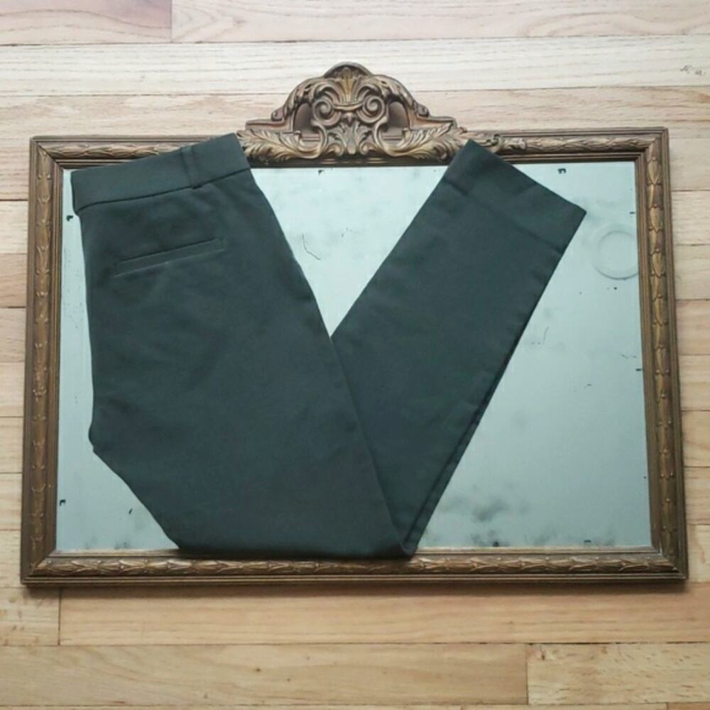 Banana Republic Womens Sloan Pants Size 0 Olive Green Dark Academia Career Boss